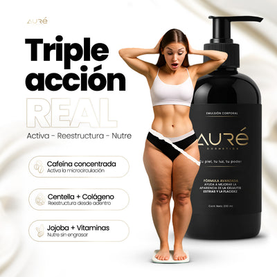 Auré Tri-Action Sculpt — la crema corporal de triple acción: firmeza, textura y contorno